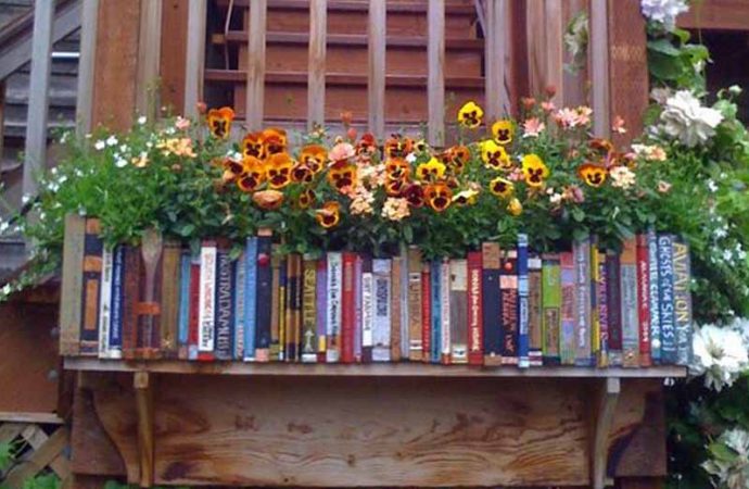 10 Bookish Planters And Flower Pots
