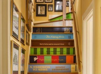 12 Beautiful Bookish Staircases, Decals, And Risers