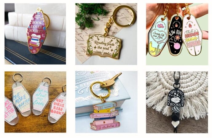 10 Bookish Keychains