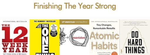 5 Books For Finishing The Year Strong